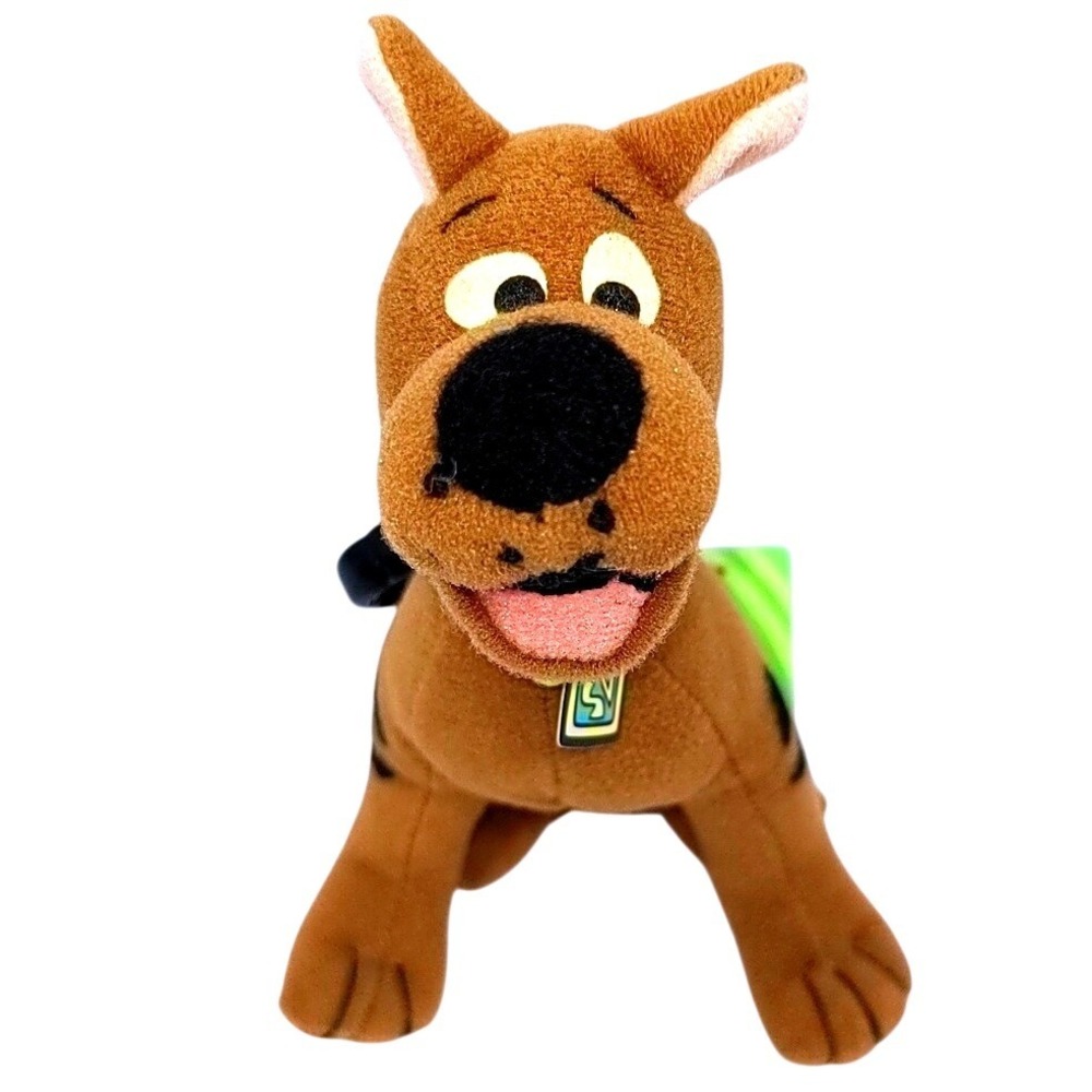 VTG 2002 Equity Scooby Doo Plush Backpack Clip Keychain 5.5" Hanna-Barbera Brown